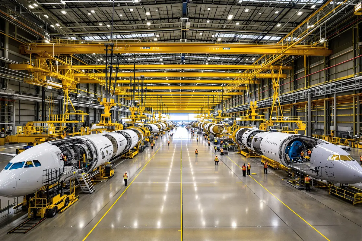 Inside the world’s largest factory: 30,000 workers, 8 jets built at once